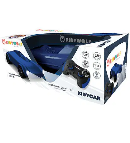 Kidywolf Fjernstyret Bil - Kidycar - 1:12 - Blå
