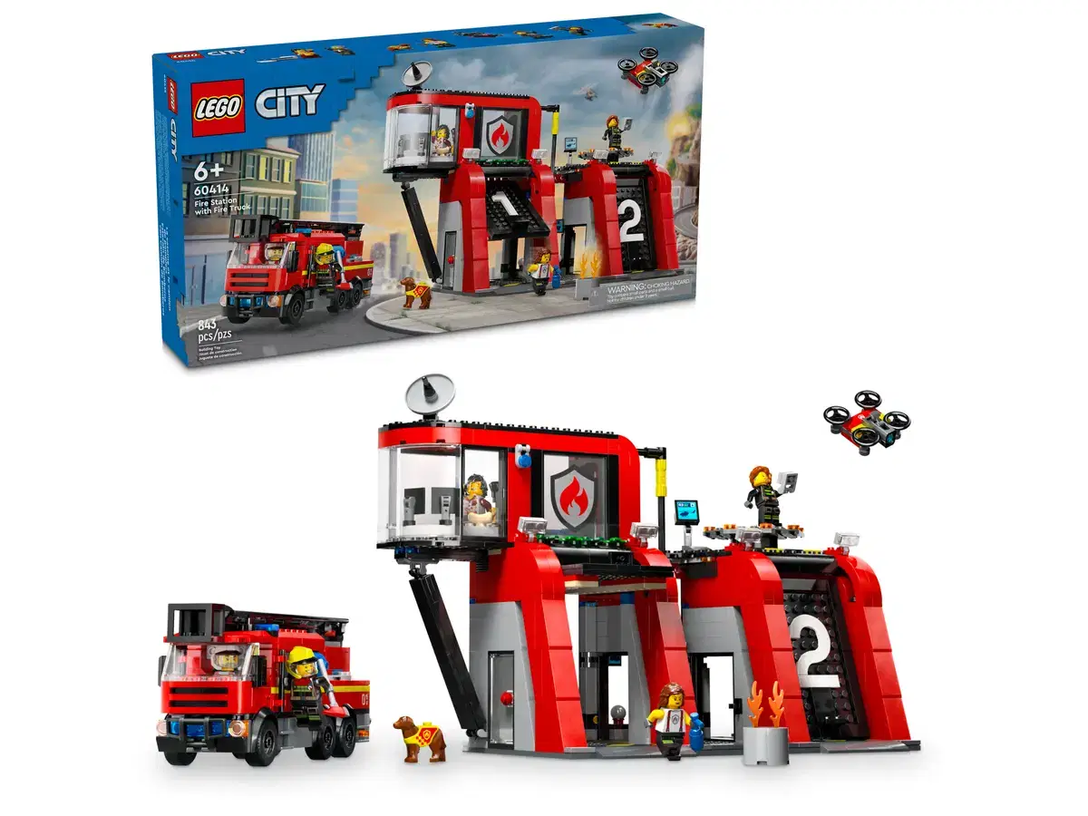 LEGO City - Brandstation med brandbil (60414)