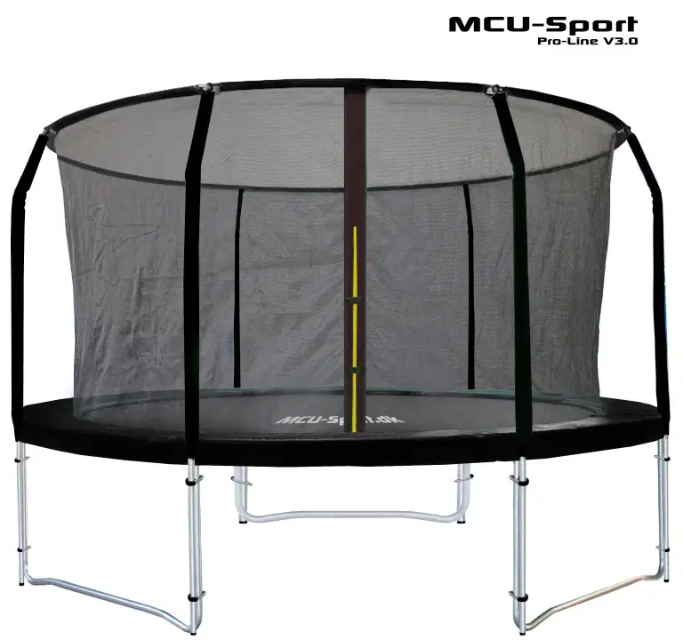 Trampolin, MCU-Sport Pro-line 3,05m Sort Trampolin V3.0 + Pro sikkerhedsnet