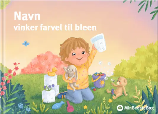 Personlig Børnebog - "Navn" vinker farvel til bleen
