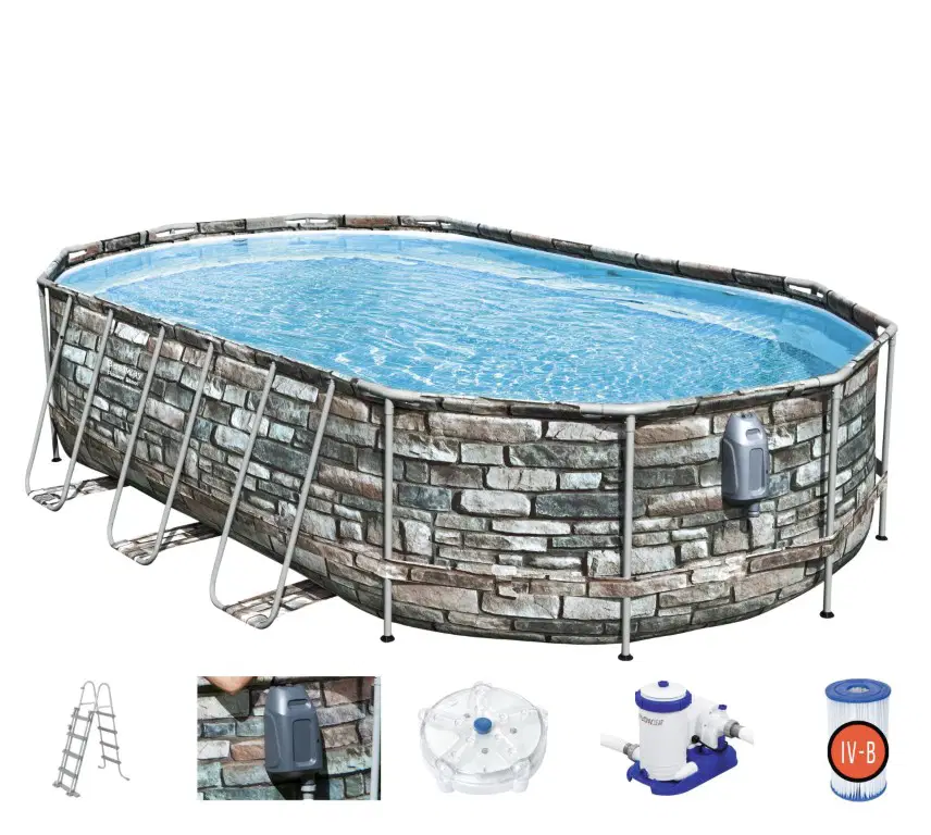 Swimmingpool, Bestway Power Steel Swim Vista II 427 x 250 x 100 cm