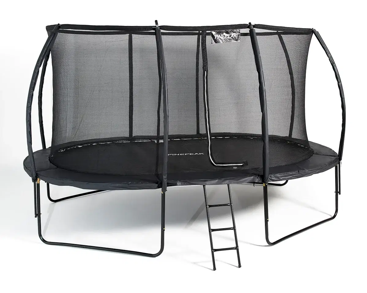 Trampolin inkl. Sikkerhedsnet 457x305 cm, Sort - Pinepeek